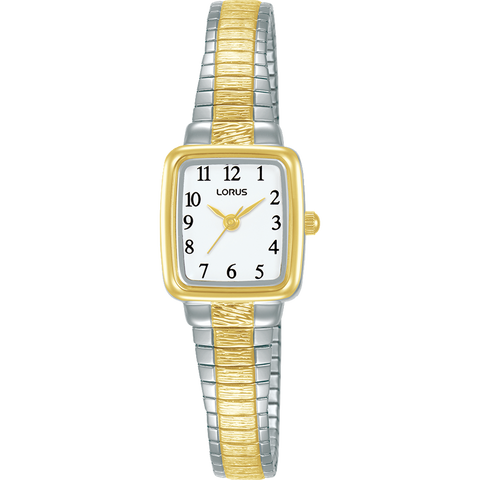 Lorus Ladies Two Tone Stretch Band Dress Watch