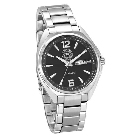 Ringers Western Outback Stainless Steel Band Black Dial Watch