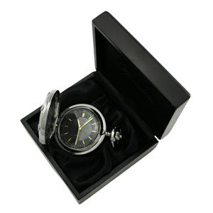 Armada Black Ice Pocket Watch in Wooden Box Brereton Showcase