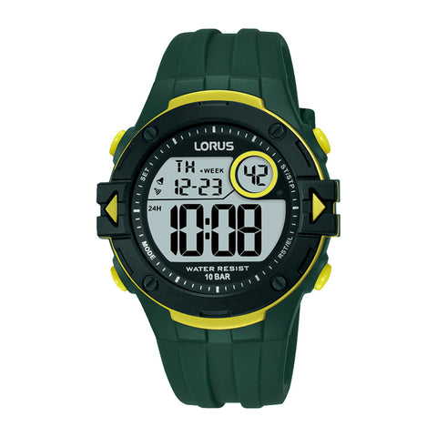 Lorus Mens Green Digital Sports