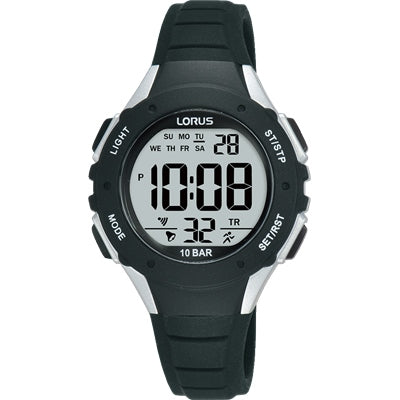 Youth Lorus Digital Watch Black And White