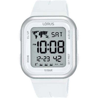 Unisex Lorus Digital White Watch