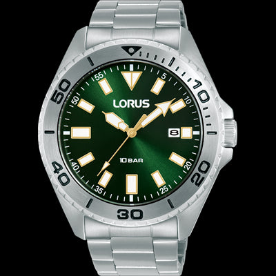 Lorus Mens Dress Stainless Steel Watch