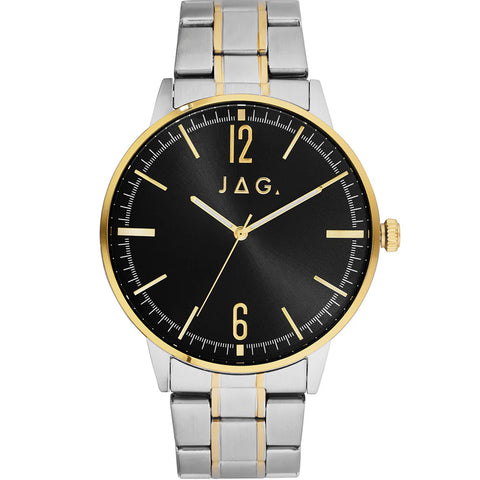 JAG Mens "Gawler" Watch With Black Dial And 2 Tone Case
