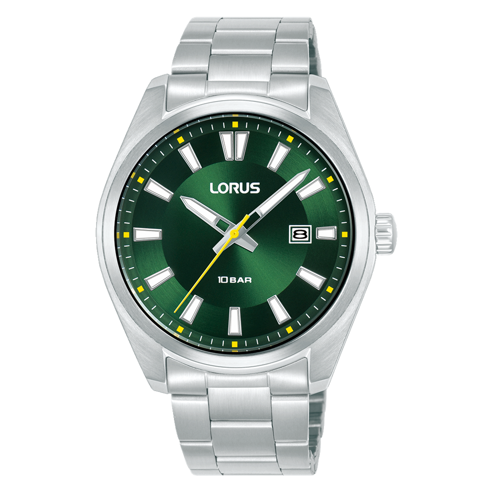 Lorus Mens Sports Watch With Green Dial