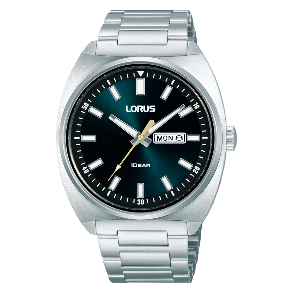 Lorus Mens Sports Watch With Teal Blue Dial