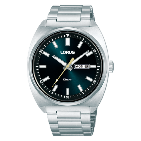 Lorus Mens Sports Watch With Teal Blue Dial