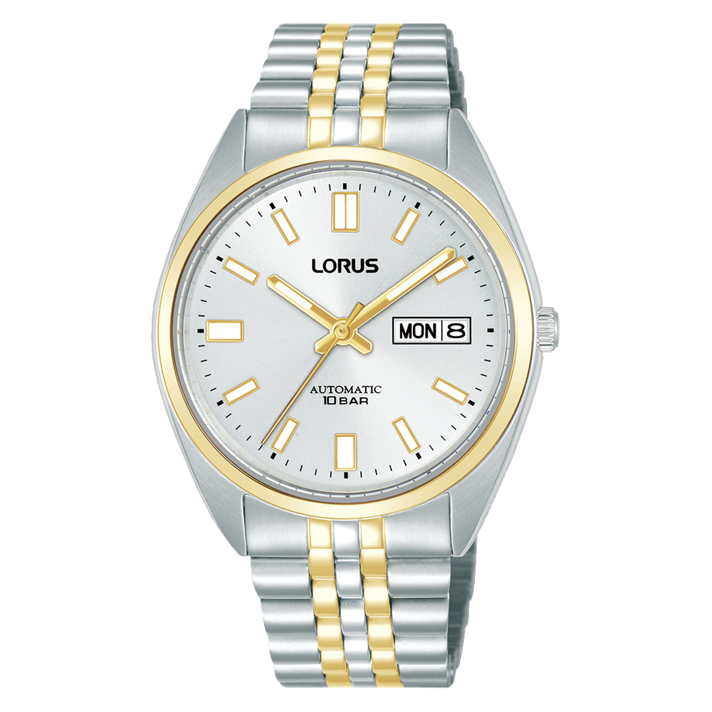 Lorus Mens Automatic Two Tone Dress Watch 100WR