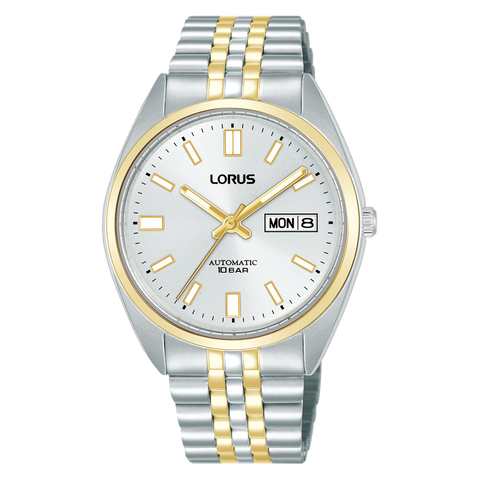 Lorus Mens Automatic Two Tone Dress Watch 100WR