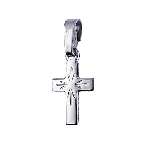 Sterling Silver Fine Cross With Detailing