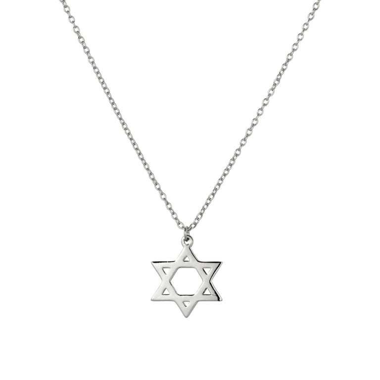 Sterling Silver Star Of David Necklace