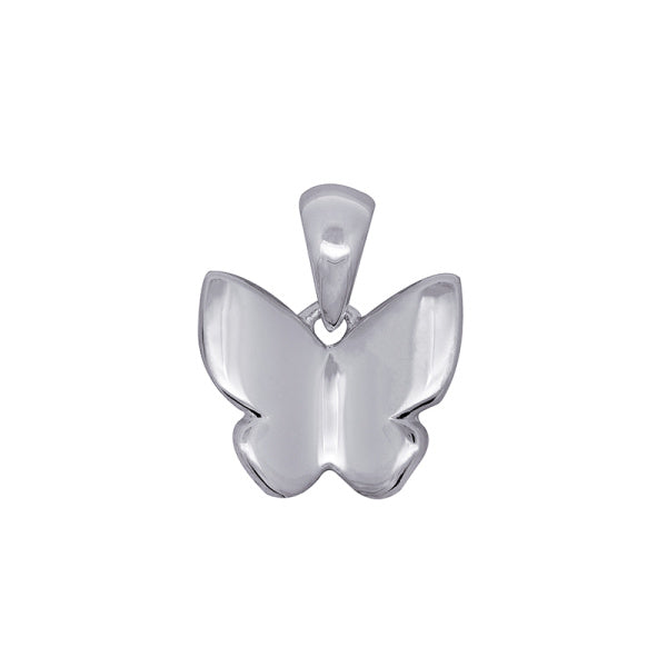 Sterling Silver Plain Butterfly Pendant
