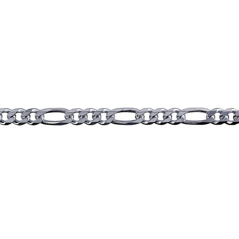 Sterling Silver Figaro Bracelet 19cm