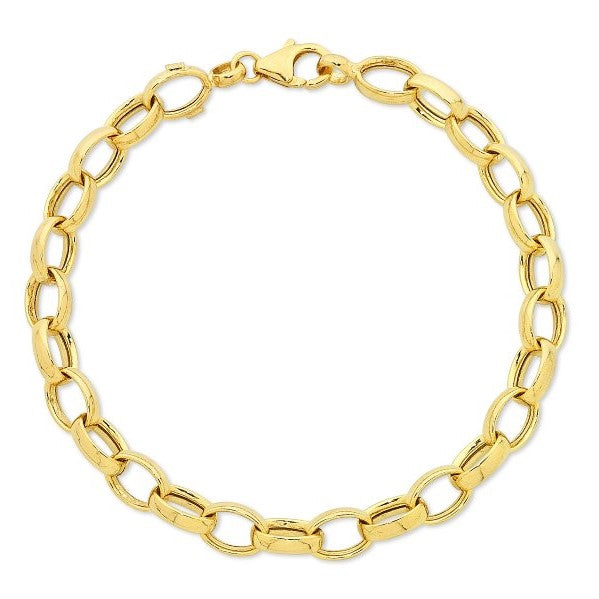 9ct Yellow Gold Silver Filled Bracelet