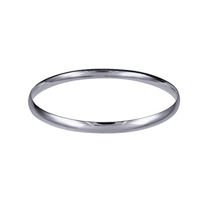 Sterling silver 5.5mm solid comfort fit bangle