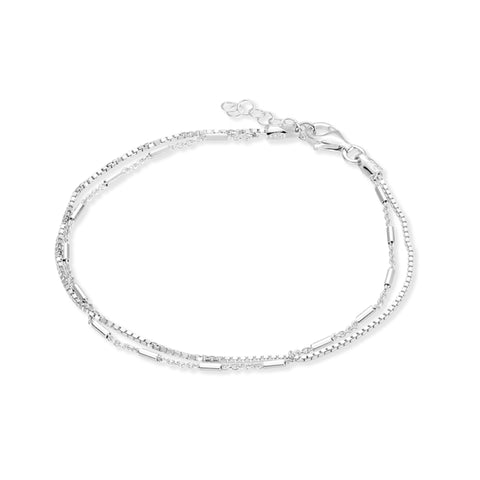 Sterling Silver Double Bracelet