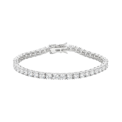 Sterling Silver Cubic Zirconia Tennis Bracelet