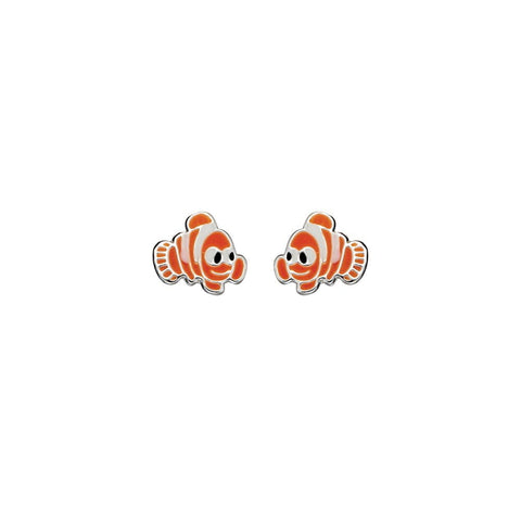 Tiny Treasures Sterling Silver Nemo Stud Earring