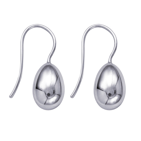 Sterling Silver Teardrop Earwire Earrings