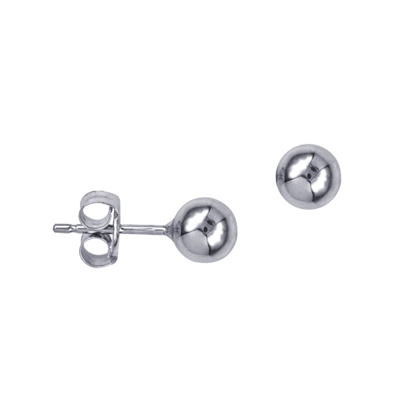 Sterling Silver 5mm Heavy Ball Studs