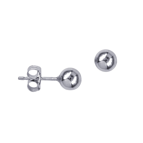 Sterling Silver 5mm Heavy Ball Studs