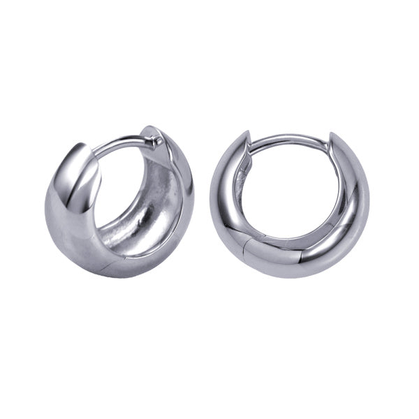 Sterling Silver Small Tapered Huggies