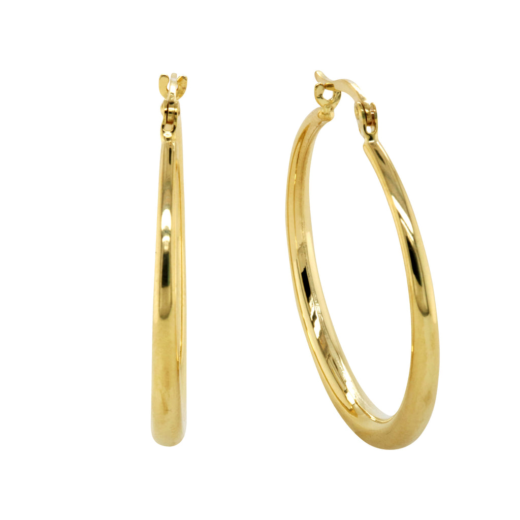 9ct Silver Filled Hoops
