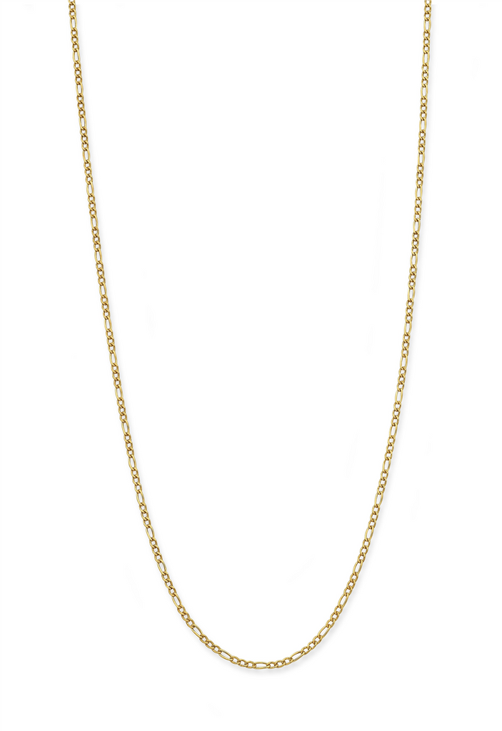 9ct yellow gold silver filled chain 40cm