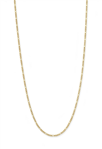 9ct yellow gold silver filled chain 40cm