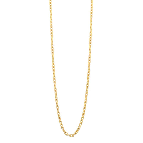 9ct Yellow Gold Silver Filled Cable Chain