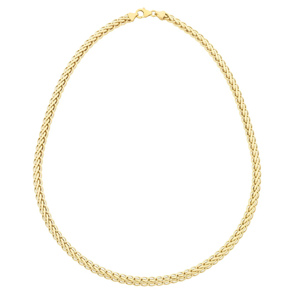 9ct Yellow Gold Silver Filled Fancy Chain 45cm