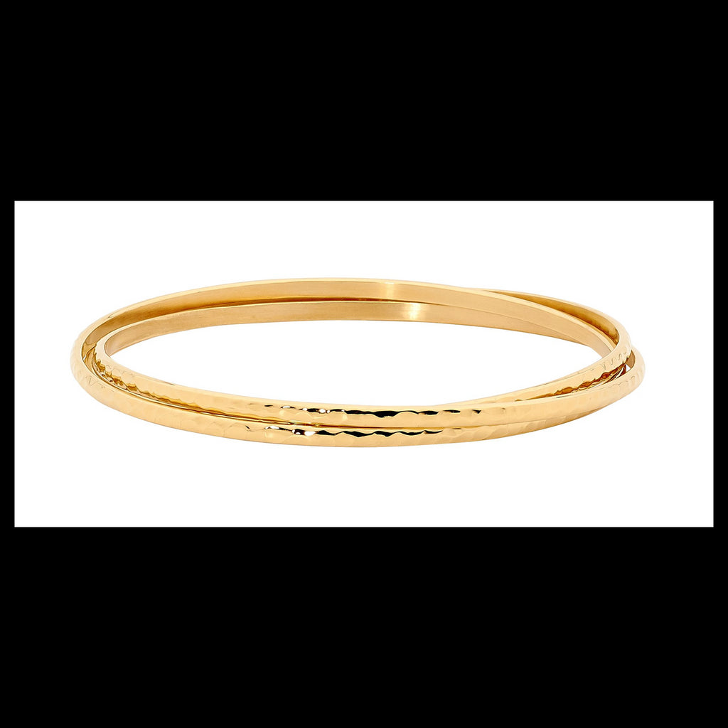 Stainless Steel Gold Plated Bangle