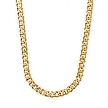 Mens Gold Plated Stainless Steel Chain 60cm