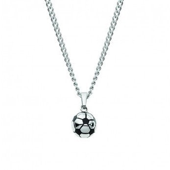 Blaze Stainless Steel Soccer Ball Necklace