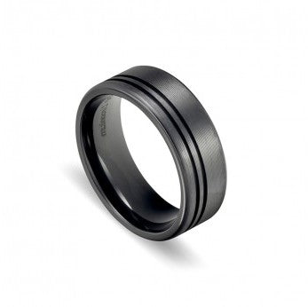 Zirconium Matte Black Ring
