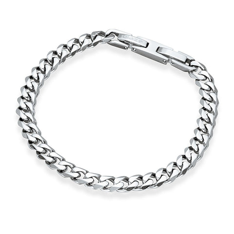 Stainless Steel Men’s Cuban Link Bracelet