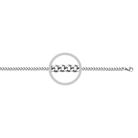 Blaze Stainless Steel 55cm Curb Chain
