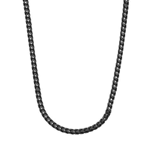 Stainless Steel Black Mechanical Link 3D Chain 55cm