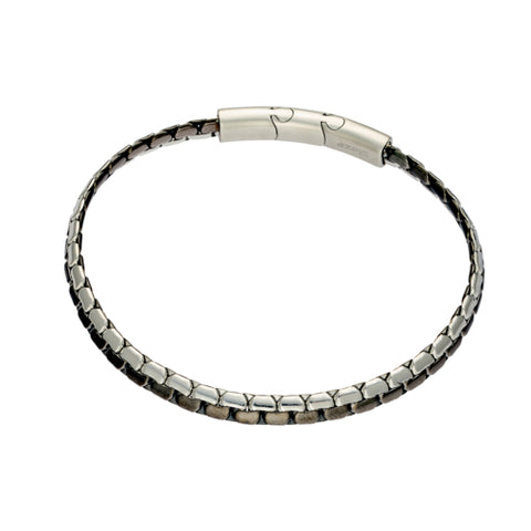 Blaze Stainless Steel Mens Mechanical Link Bracelet