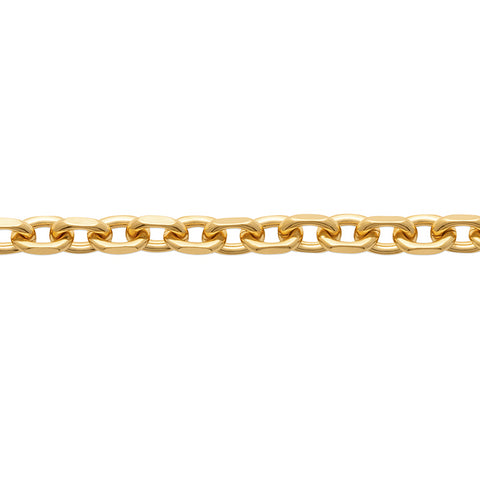 18ct Yellow Gold Plated Oval Link Bracelet