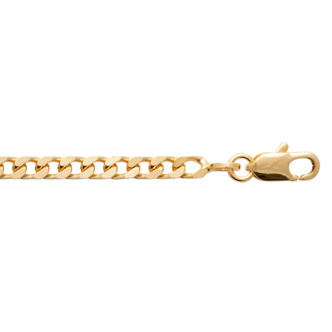 18ct Yellow Gold Plated 60Cm Curb Chain