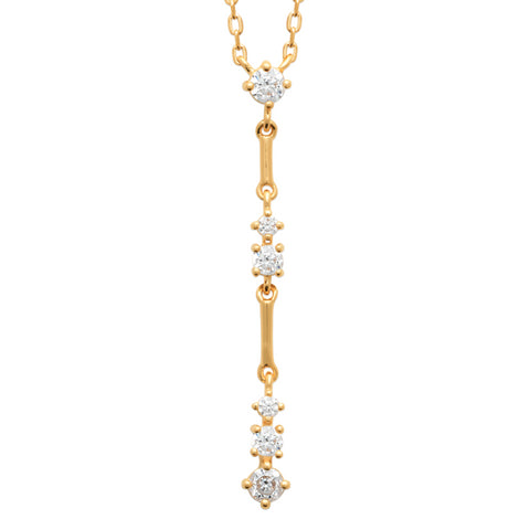 18ct Yellow Gold Plated Cubic Zirconia Necklet