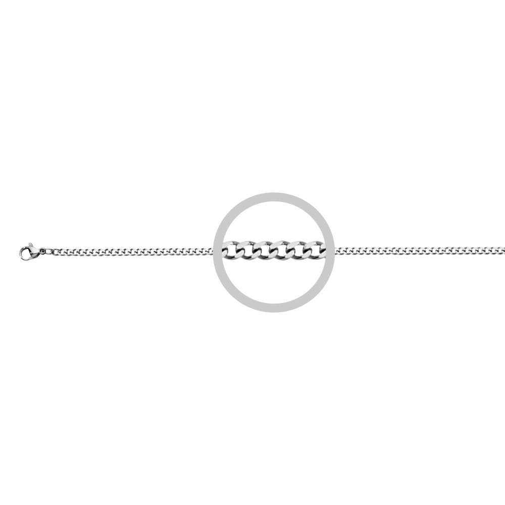 Blaze Stainless steel curb chain 60cm