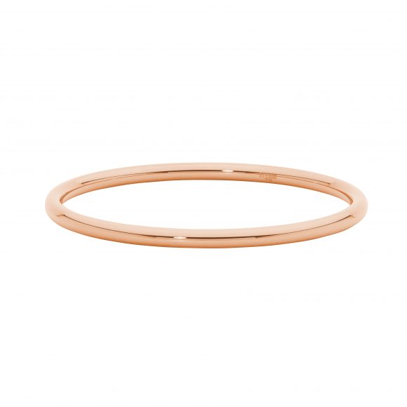 Stainless Steel Rose Gold Plated 4mm Solid Golf Bangle