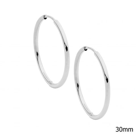 Stainless Steel 30mm Hoop Earrings