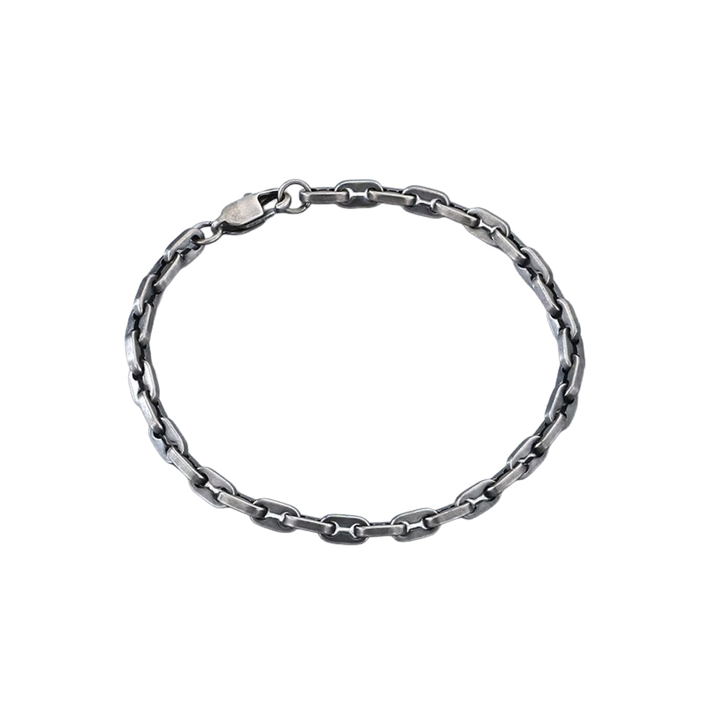 Blaze Stainless Steel Anchor Mariner Style Link Bracelet