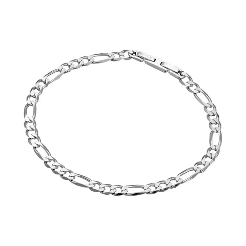Blaze Mens Stainless Steel Figaro Bracelet