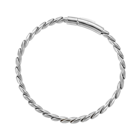 Blaze Stainless Steel Serpentine Link Bracelet