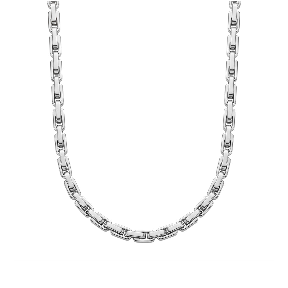 Blaze Stainless Steel Interlocking Chain Link Necklace