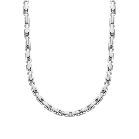 Blaze Stainless Steel Interlocking Chain Link Necklace